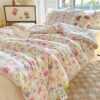 1pc Breathable Double Layer Quilted Printed Comforter Fresh Ditsy Floral Pattern Super Soft Breathable For Bed Sofa Chair Bedroom Guest Room Dorm Pillow Case Pillow Insert Not Included main 5