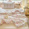 1pc Breathable Double Layer Quilted Printed Comforter Fresh Ditsy Floral Pattern Super Soft Breathable For Bed Sofa Chair Bedroom Guest Room Dorm Pillow Case Pillow Insert Not Included main 6