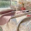 1pc Cloud Feel Quilted Double Layer Soft Bed Spread Modern Style Floral Pattern Comfortable Breathable 100 Polyester Skin Friendly For Nude Sleep Machine Washable Quilt Blanket And Bedspread 2 In 1 M (2)