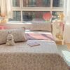 1pc Cloud Feel Quilted Double Layer Soft Bed Spread Modern Style Floral Pattern Comfortable Breathable 100 Polyester Skin Friendly For Nude Sleep Machine Washable Quilt Blanket And Bedspread 2 In 1 M (5)