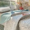 1pc Cloud Soft Quilted Double Layer Bedspread Modern Style Ditsy Floral Pattern Comfortable 100 Polyester Fabric For All Season Skin Friendly For Nude Sleep Machine Washable Multipurpose Use For Bedro (2)