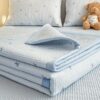 Ultra Soft Quilted Bedspread Floral Lace Blanket for Bed Sofa Room All Season Use