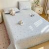 1pc Double Layer Floral Printed Quilted Bedspread Modern Style Soft Breathable All Season Use Machine Washable Suitable For Bedroom Bed Sofa Guest Room Hotel Dormitory Pillow Case Not Included main 3