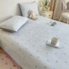 1pc Double Layer Floral Printed Quilted Bedspread Modern Style Soft Breathable All Season Use Machine Washable Suitable For Bedroom Bed Sofa Guest Room Hotel Dormitory Pillow Case Not Included main 6