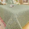 1pc Grade A Knitted Double Layer Ditsy Floral Padded Bedspread Soft Breathable Skin Friendly Suitable For Bedroom Guest Room Dormitory Pillow Case And Pillow Not Included main 1