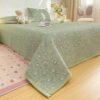 1pc Grade A Knitted Double Layer Ditsy Floral Padded Bedspread Soft Breathable Skin Friendly Suitable For Bedroom Guest Room Dormitory Pillow Case And Pillow Not Included main 5