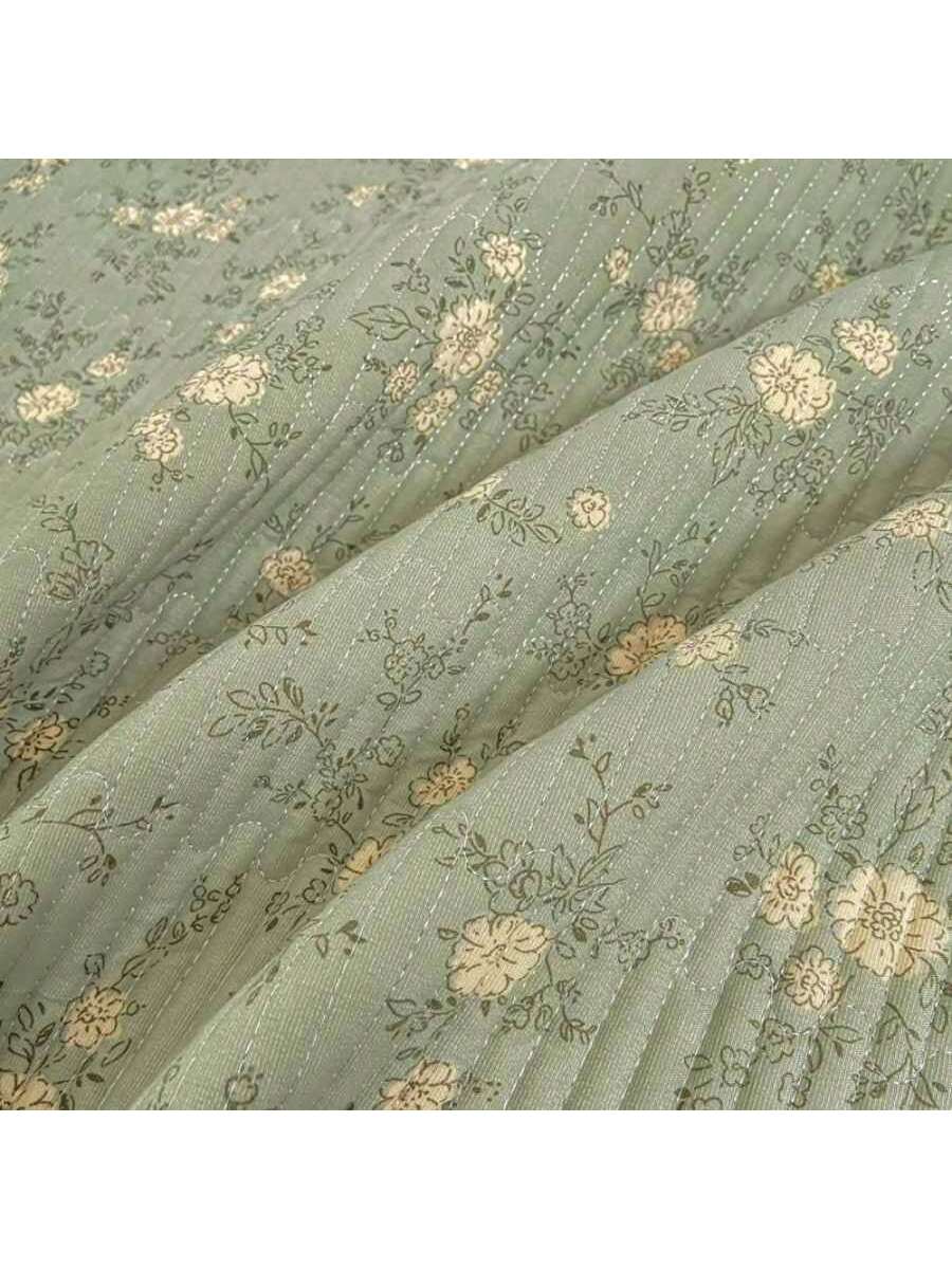 Grade A Knitted Quilted Bedspread Floral Soft Breathable Blanket for Bed Dorm Room