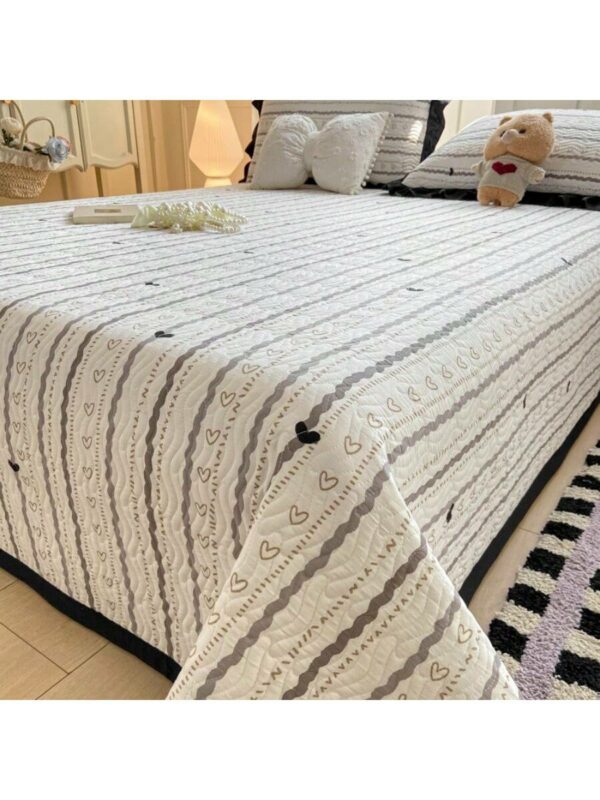 Quilted Knitted Cloud Feel Bedspread Floral Soft Blanket for Bed Sofa Room Camping
