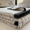 Quilted Knitted Cloud Comforter Floral Soft Breathable Blanket for Bed Sofa Room
