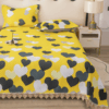 1pc Ultra Soft Quilted Floral Lace Trim Bedspread Modern Style Botanical Ditsy Print Breathable Skin Friendly For All Seasons Machine Washable Suitable For Bedroom Guest Room Hotel Bed Sofa Camping P (1)