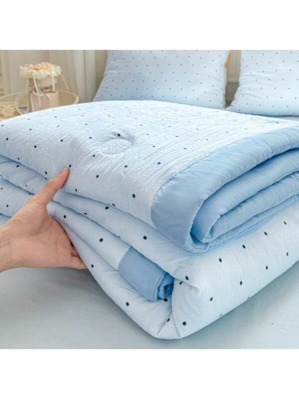 Washed Cotton Summer Quilt Butterfly Floral Soft Breathable Blanket for Bed Sofa Room