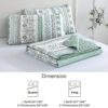 3 Piece Mint Green Bohemian Striped Bedspread Coverlet Set With 2 Pillow Cases Lightweight Soft Microfiber Bedding Set For All Seasons 96 X90 main 2