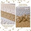 3 Pieces Brown Boho Quilt Set Queen King Size Striped Paisley Quilt Bedspread Coverlet Set Soft Microfiber Lightweight Bedding Set For All Season main 4