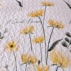 3 Pieces Yellow Flower Quilt Set Twin Full Queen King Size Paisley Patchwork Plaid Bedspread Bedding Sets Boho Damask Soft Microfiber Coverlet Set For All Season main 5
